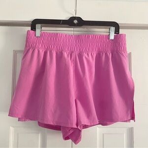 90 Degree By Reflex Pink Athletic Shorts